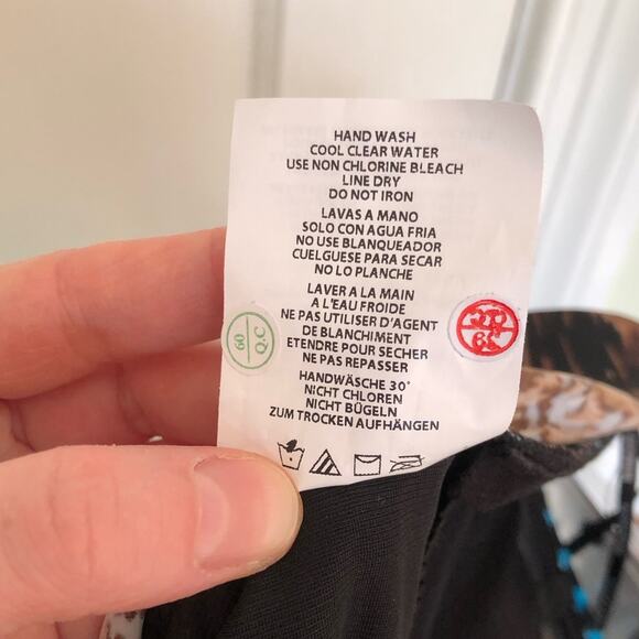 NWT Miraclesuit Untamed Avanti One Piece Bandeau Swimsuit in Brown/Multi Size 8L - Picture 7 of 12